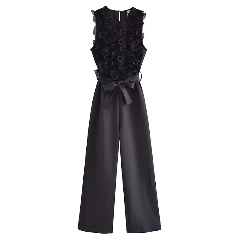 Dorcas - Lange mouwloze damesjumpsuit