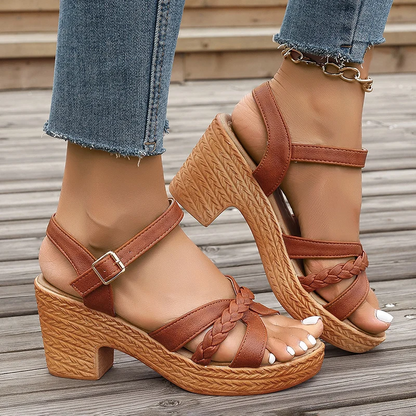 Diana - Zomersandalen met hoge hakken Dames