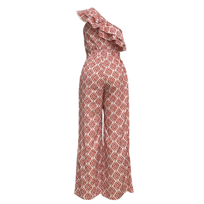 Hallie - Mouwloze jumpsuits met print