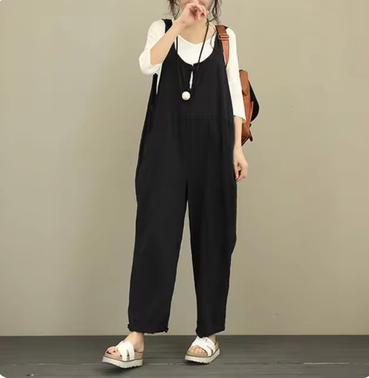 Dimple - Dames mouwloze lange broek jumpsuit