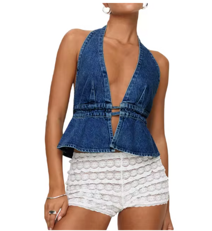 Sweet - Mouwloos denimvest