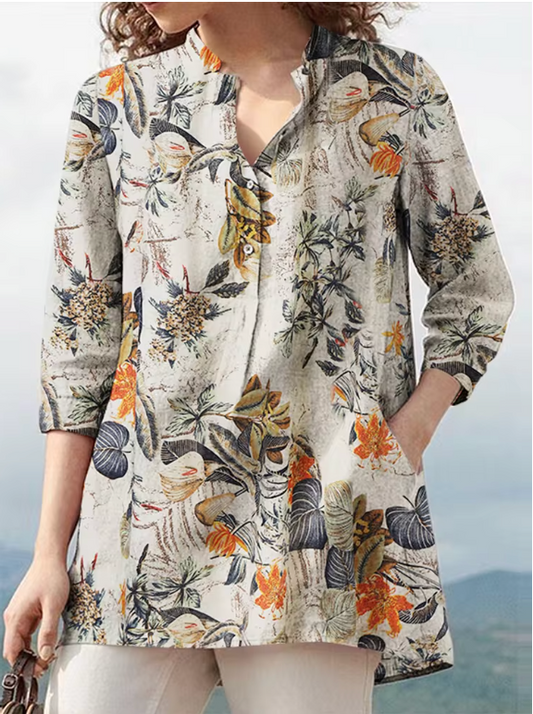 Scarlett - Oversized blouse met bloemenprint