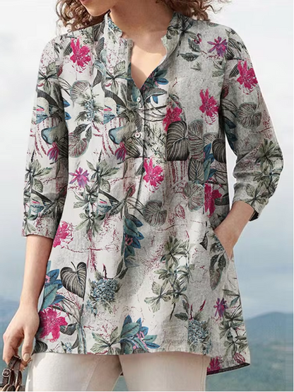 Scarlett - Oversized blouse met bloemenprint