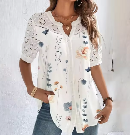 Mary - Casual kanten mode losse blouse