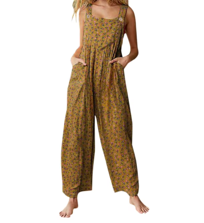 Jasmine - Nieuwe dames casual losse jumpsuits met bloemenprint