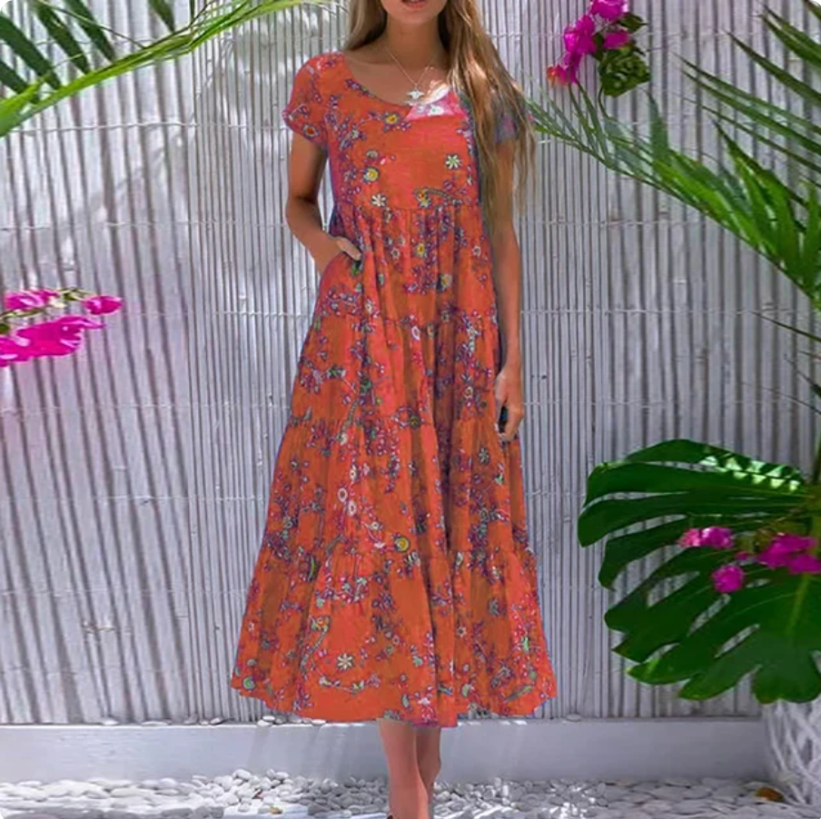 Arnelya - Jurk met bloemenprint