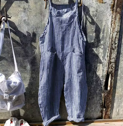 Anneth - Boheemse lente-rompertjes Gestreepte casual damesjumpsuits