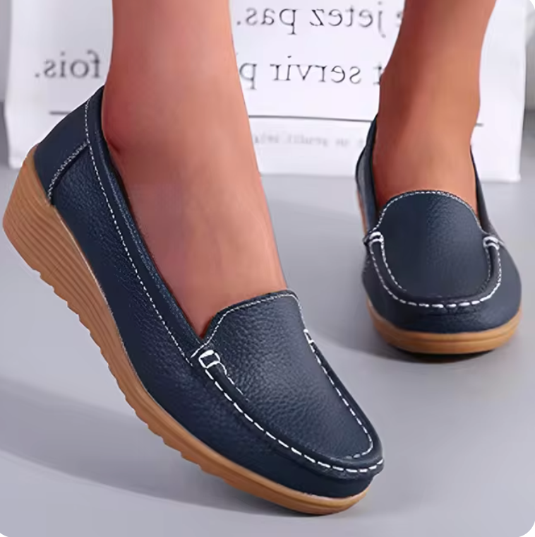 Alexa - Echt leer Dames Flats Tenis Schoenen